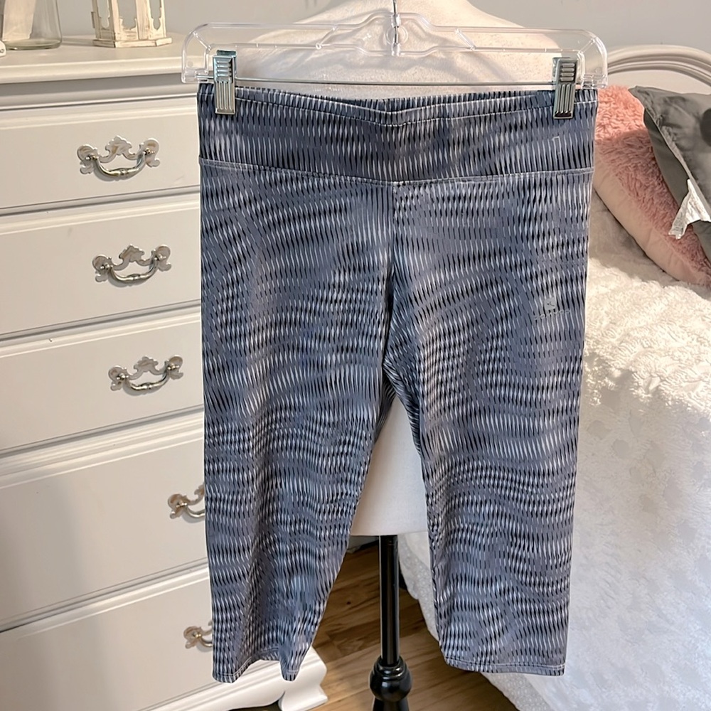 Domyos Gray Print Leggings Capri
